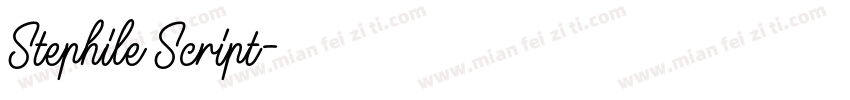 Stephile Script字体转换
